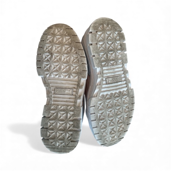 PUMA Mayze Lth Jr Sneakers White Chalk Pink Girls Size 5C - Picture 5 of 7